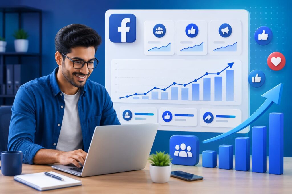 Facebook brand awareness campaign by Smart Web Ads helping businesses increase reach, engagement, and online visibility in Kota.