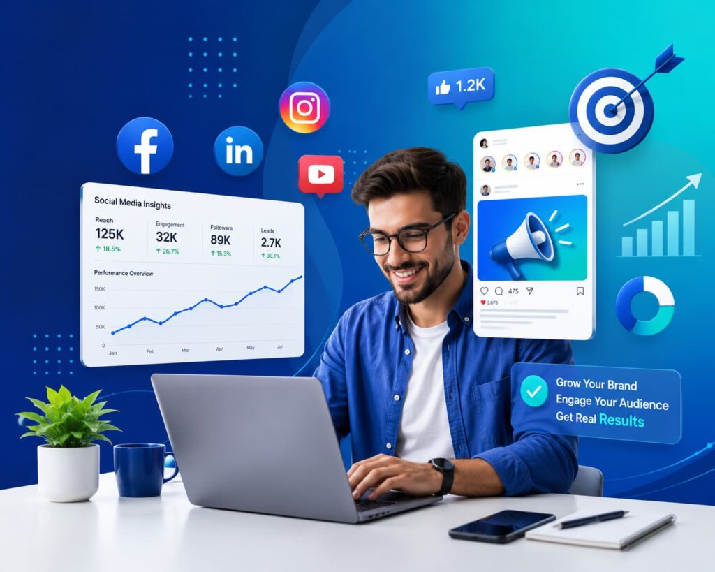 Social Media Marketing Services in Kota helping businesses grow with Facebook and Instagram marketing.