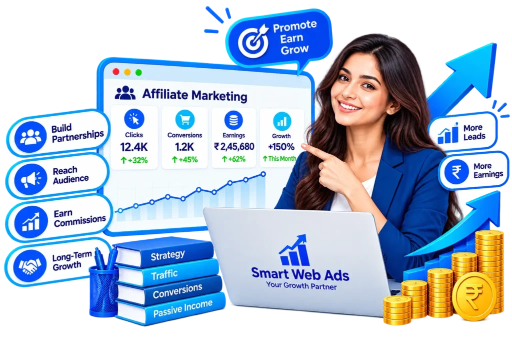 Affiliate marketing services in Kota by Smart Web Ads
