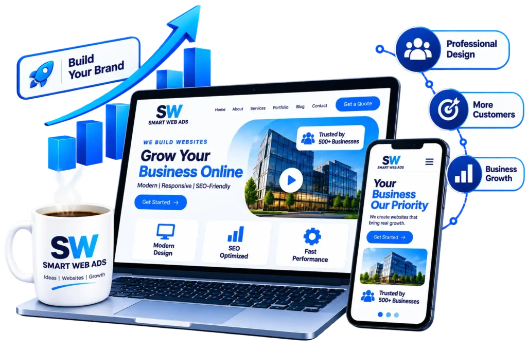 Business website design project by Smart Web Ads in Kota