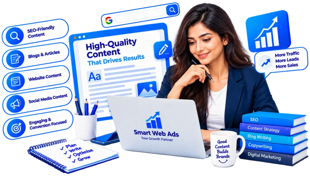 Content writing services in Kota by Smart Web Ads