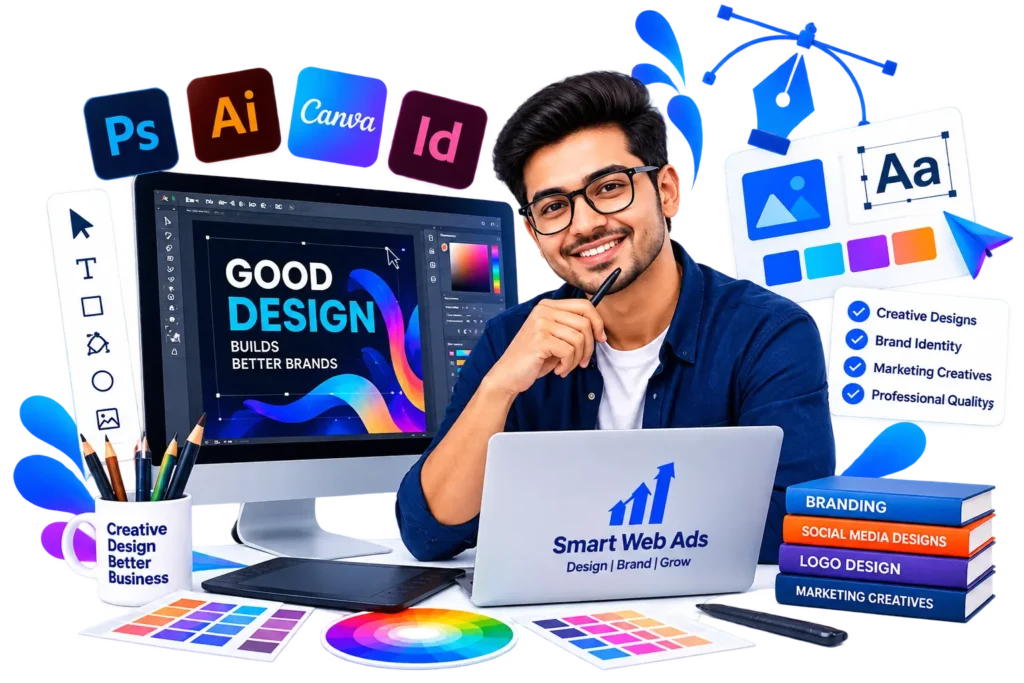 Graphic designing services in Kota by Smart Web Ads