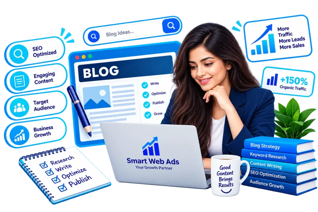 SEO-friendly blogging services in Kota by Smart Web Ads