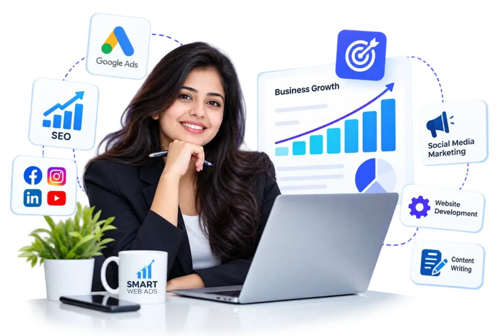 Digital marketing professional planning business growth strategies